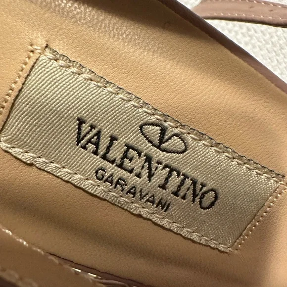 Valentino Navy Blue and Gold Rock Stud Patent Leather - Picture 8 of 8